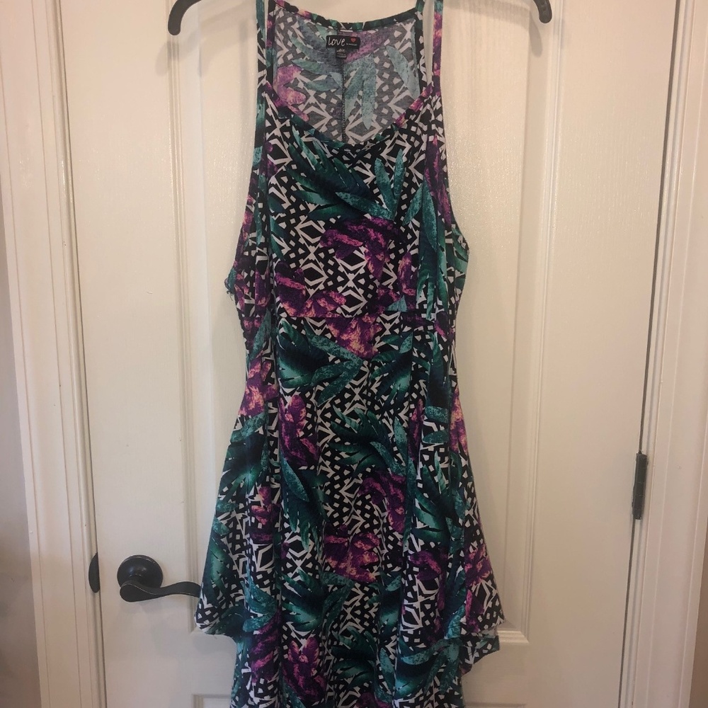 Asymmetrical Summer Dress 3X